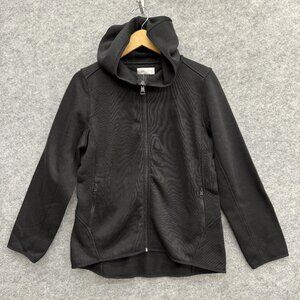 Andrew Marc Men's Hoodie Jacket, Sportswear, Fleece Black, Size L